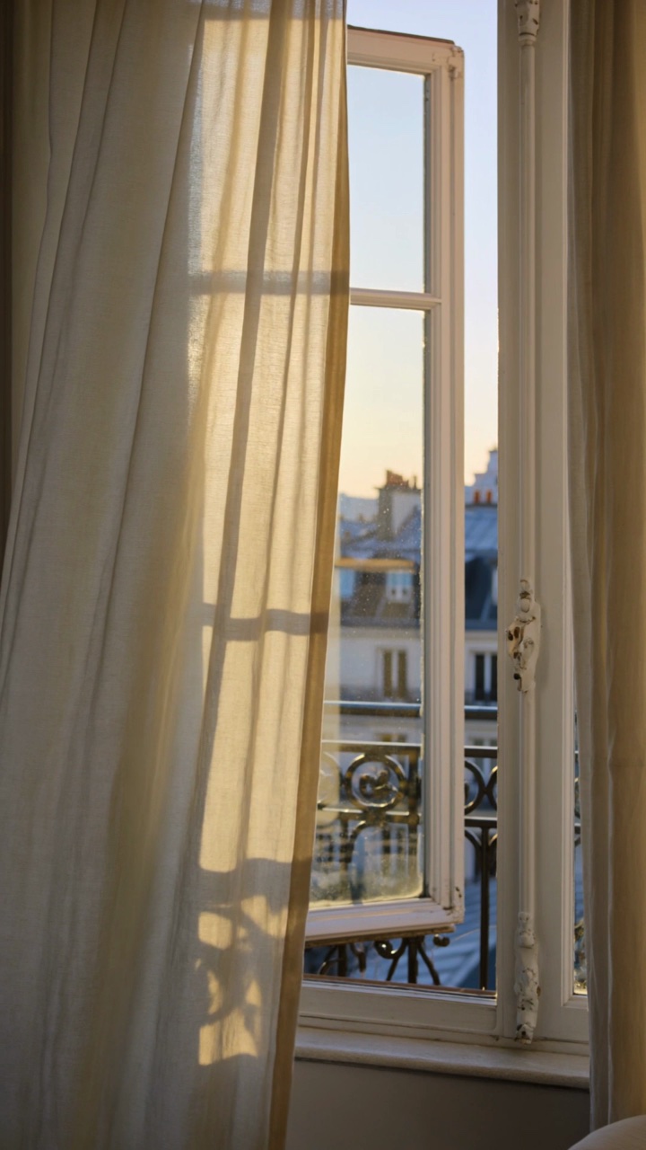 Morning light through a Parisian window