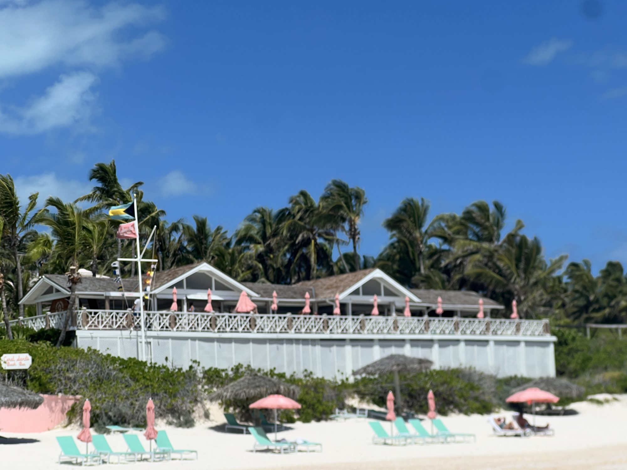A beach bar above the pink sand, Harbour Island
